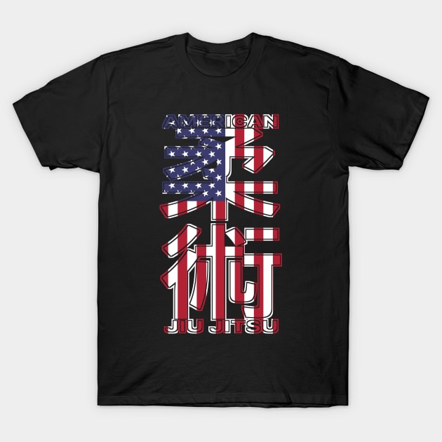 American Jiu Jitsu T-Shirt by eokakoart